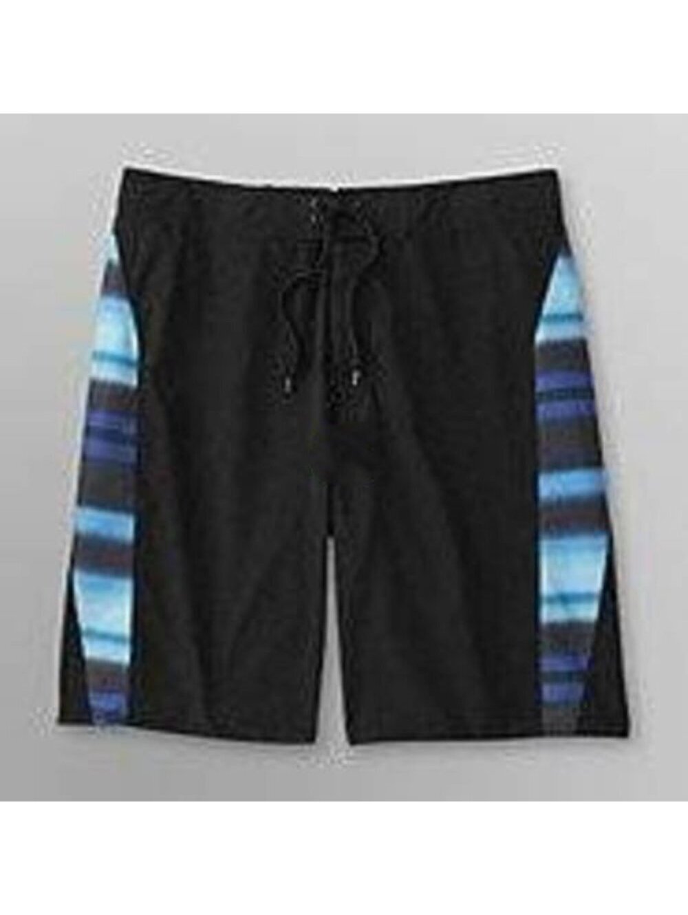 Joe Boxer Board Shorts 30 Mens Black Blue Swim Trunks Lightweight 10"